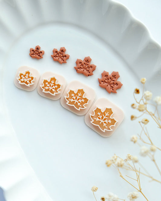 Mini Maple Leaf Polymer Clay Cutters