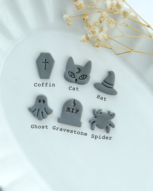 Halloween Spooky Clay Stud Cutters Pack