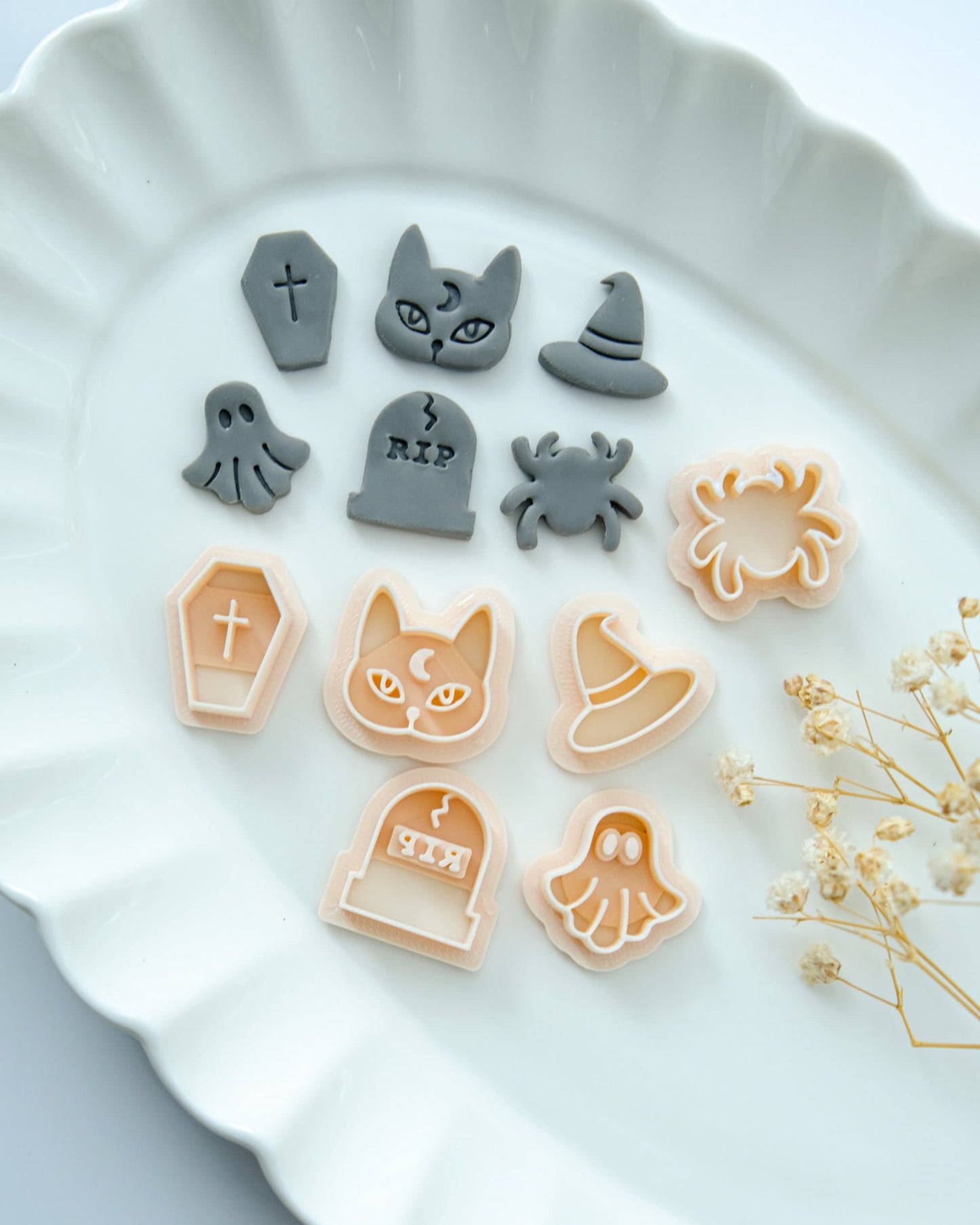 Halloween Spooky Clay Stud Cutters Pack