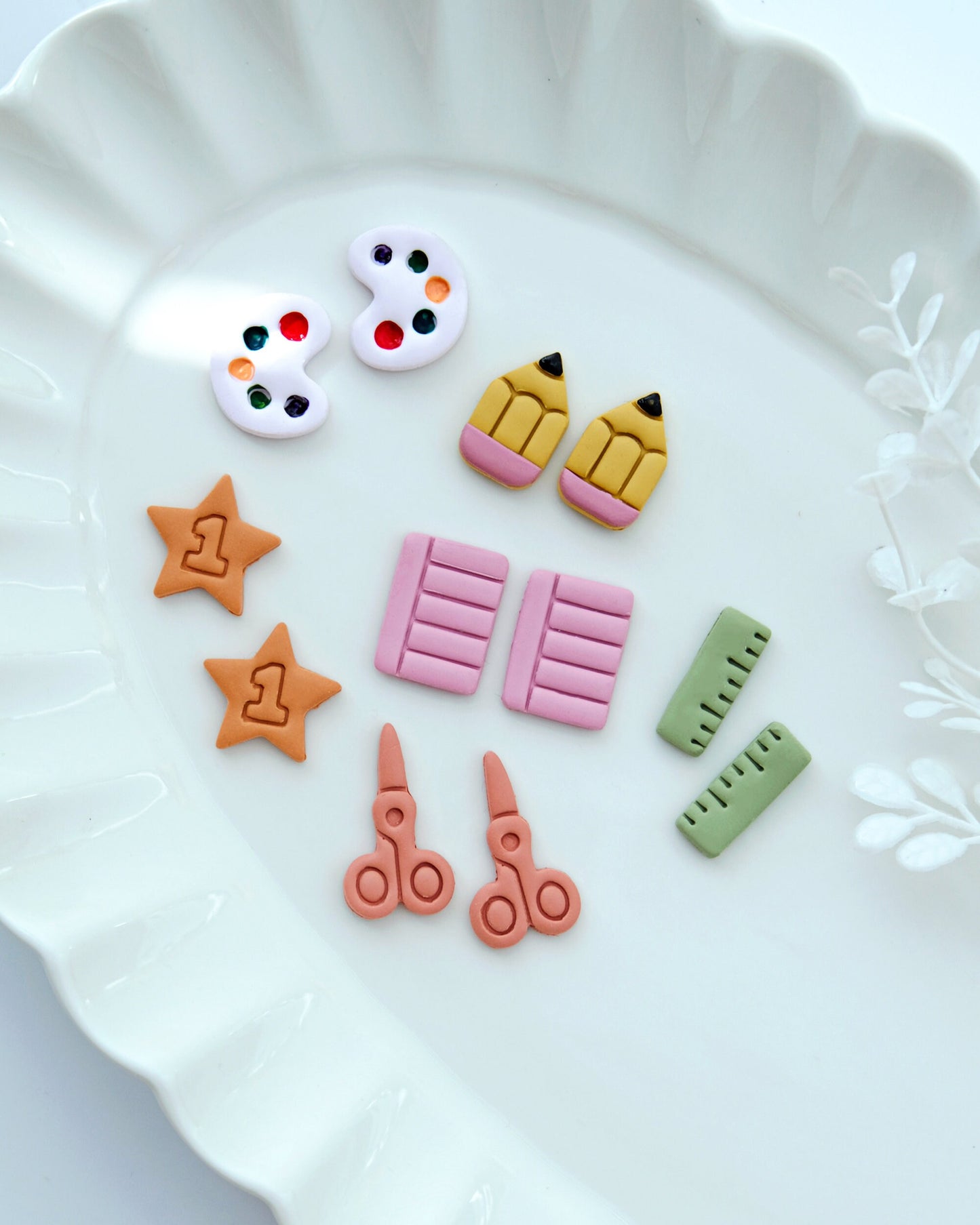 Back to School Stud Polymer Clay Cutters Set