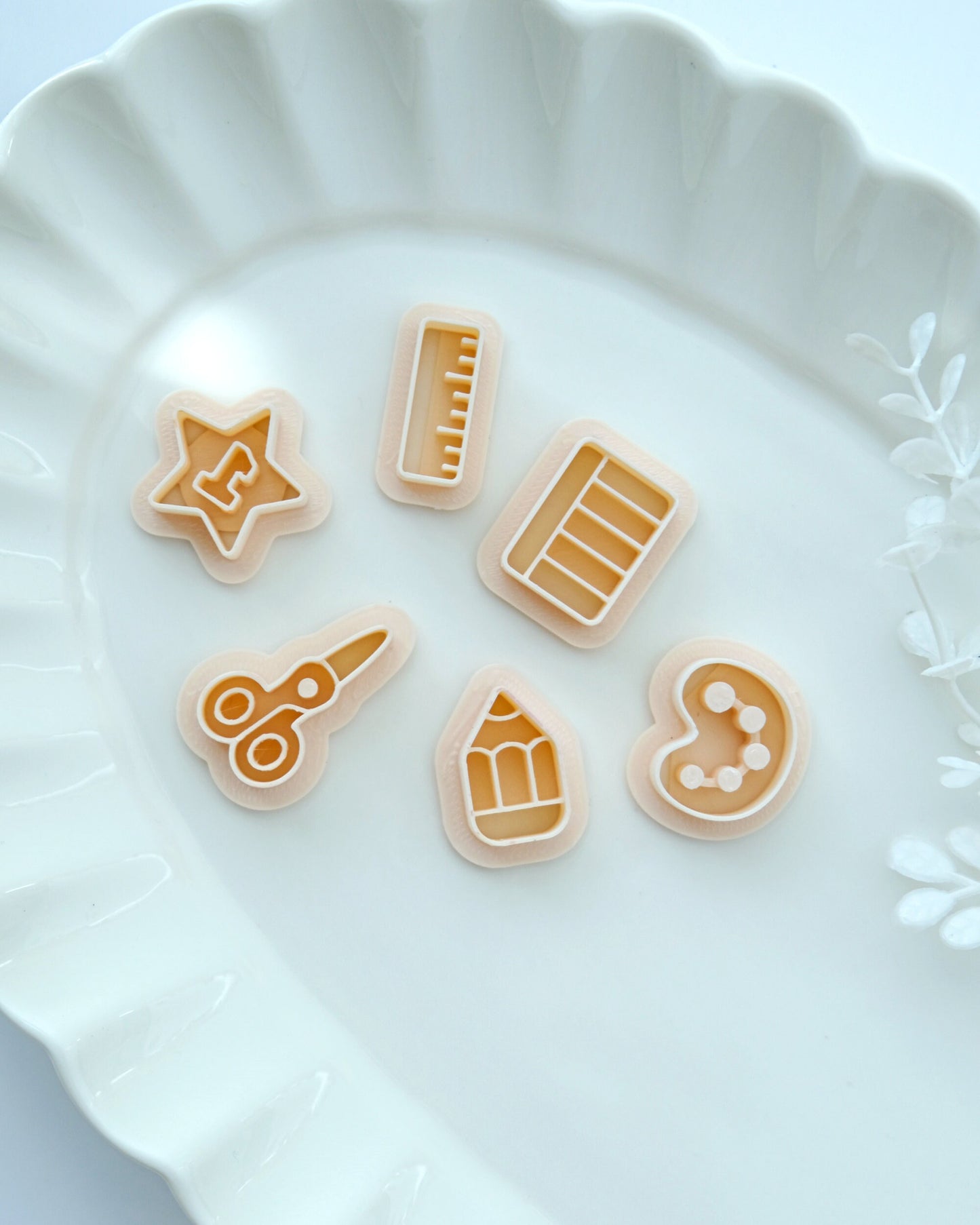 Back to School Stud Polymer Clay Cutters Set