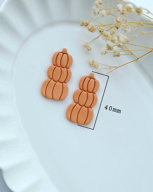 Fall Pumpkin Stack Polymer Clay Cutters