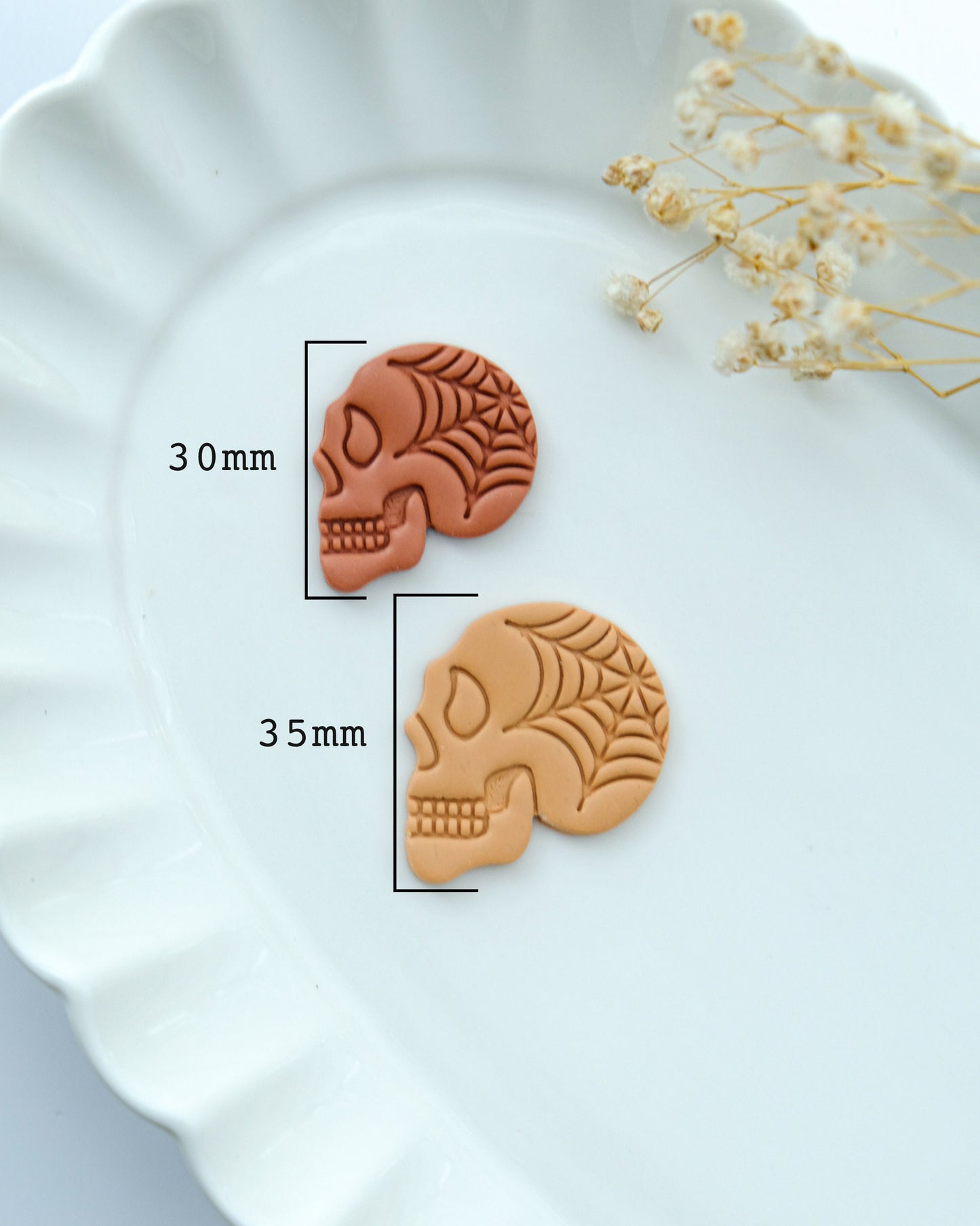 Halloween Skull Clay Cutters