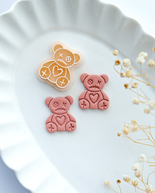 Halloween Voodoo Bear Clay Cutters