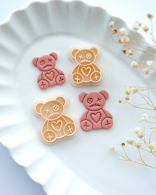 Halloween Voodoo Bear Clay Cutters