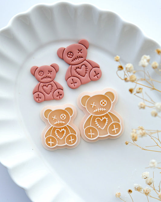Halloween Voodoo Bear Clay Cutters