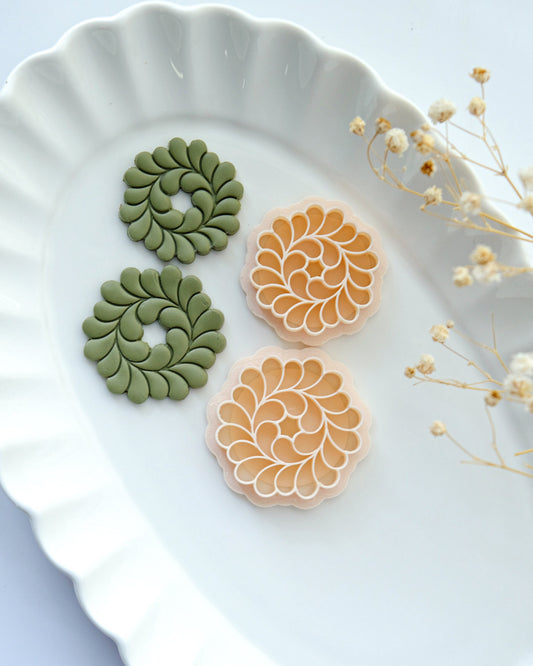 Leaf Wreath Polymer Clay Cutters