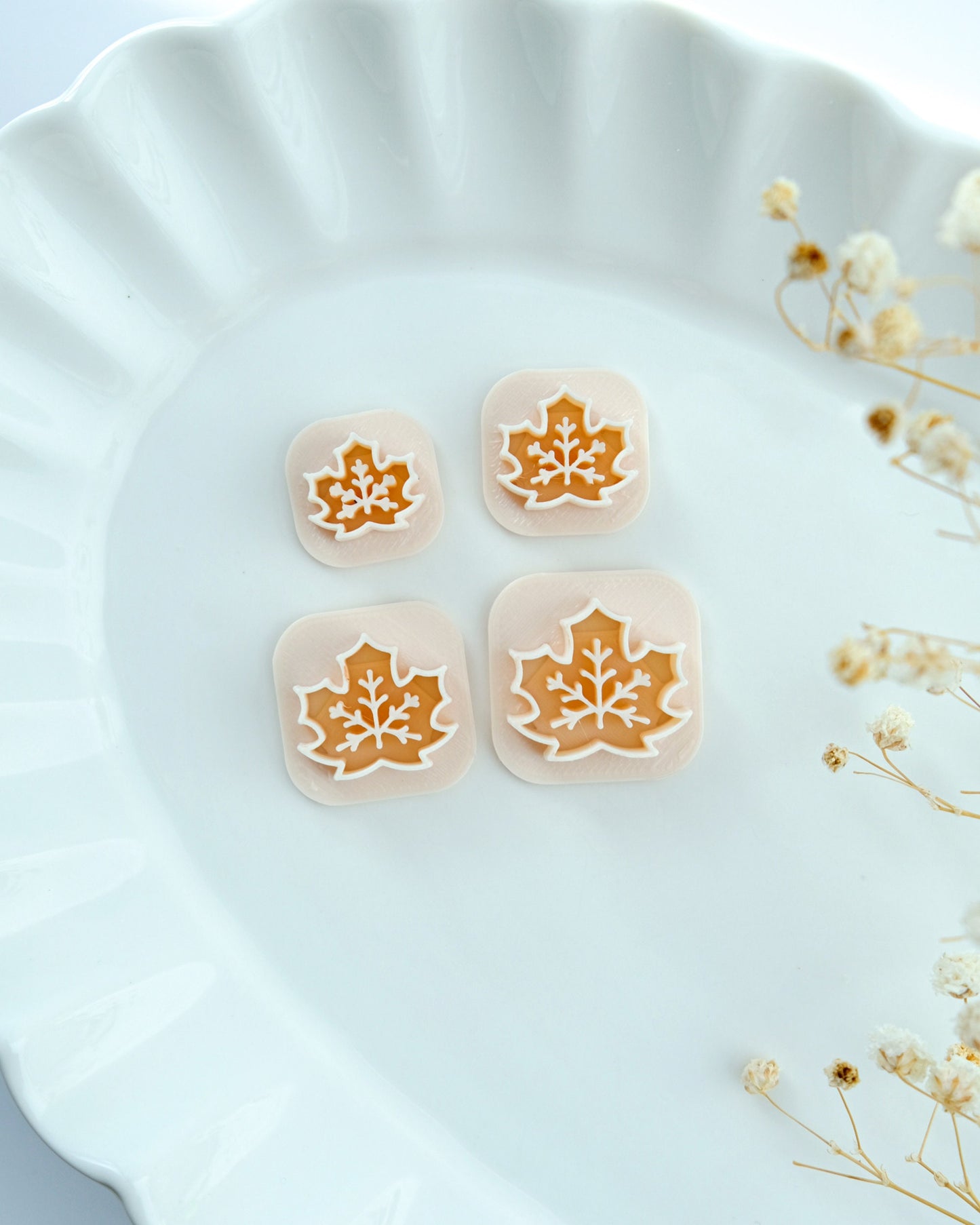 Mini Maple Leaf Polymer Clay Cutters
