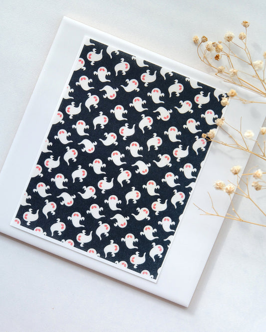 Halloween Ghost Image Clay Transfer Papers