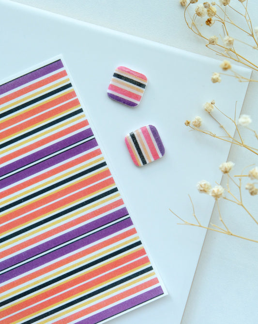 Fall Halloween Clay Transfer Papers