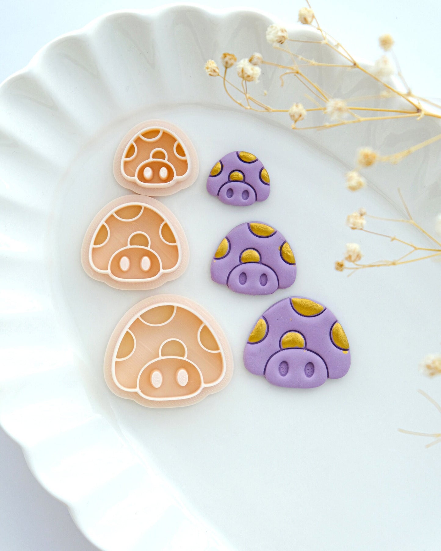 Cute Mushroom Clay Cutters