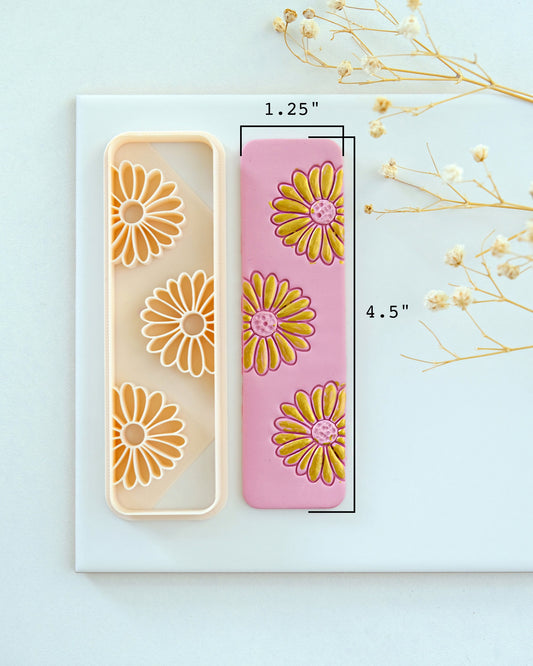 Flower Daisy Bookmark Polymer Clay Cutter