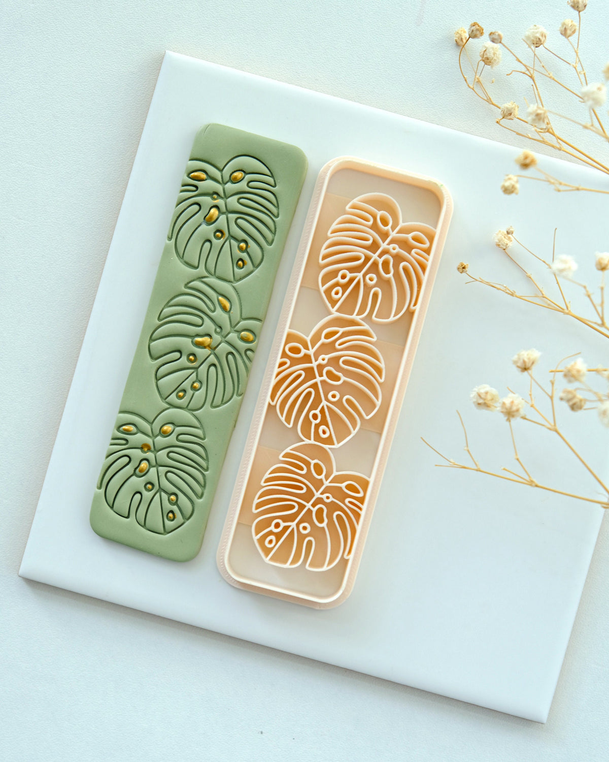 Monstera Bookmark Polymer Clay Cutter