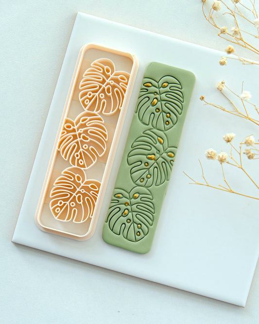 Monstera Bookmark Polymer Clay Cutter
