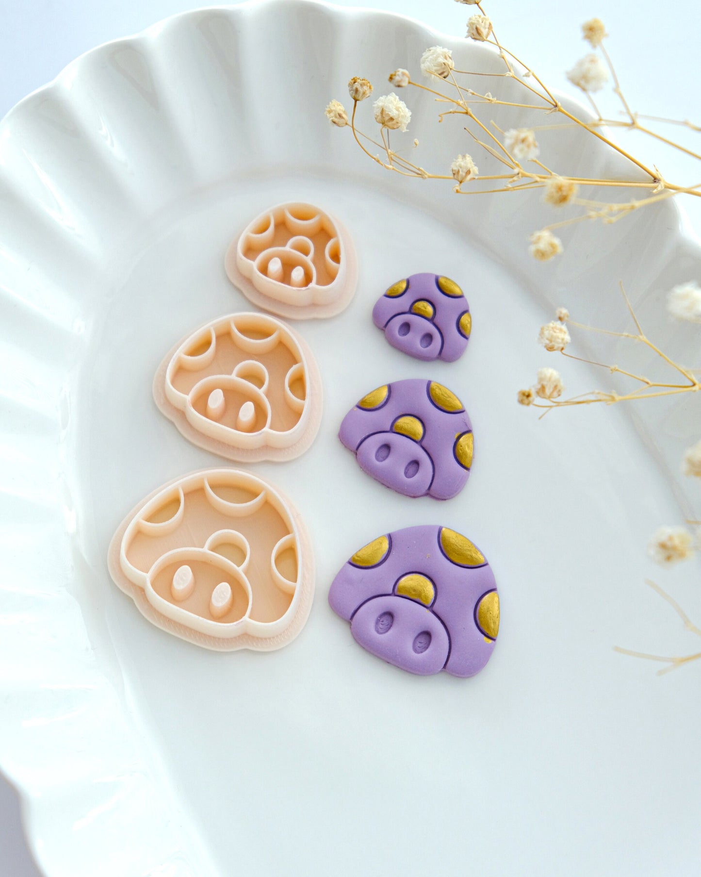 Cute Mushroom Clay Cutters