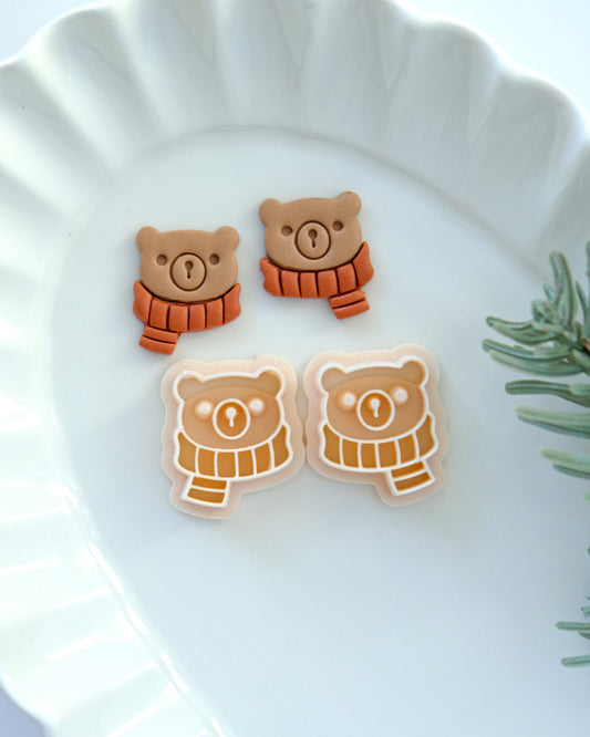 Winter Bear Polymer Clay Cutter