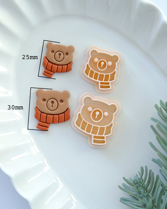 Winter Bear Polymer Clay Cutter