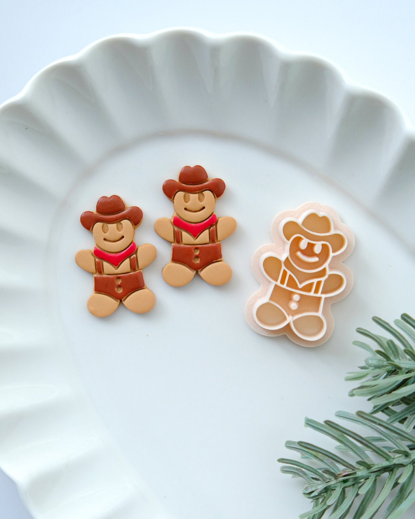 Gingerbread Cowboy Christmas Clay Cutters