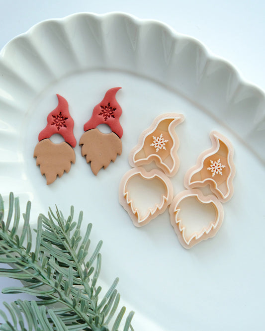 Gnome Christmas Polymer Clay Cutter Set