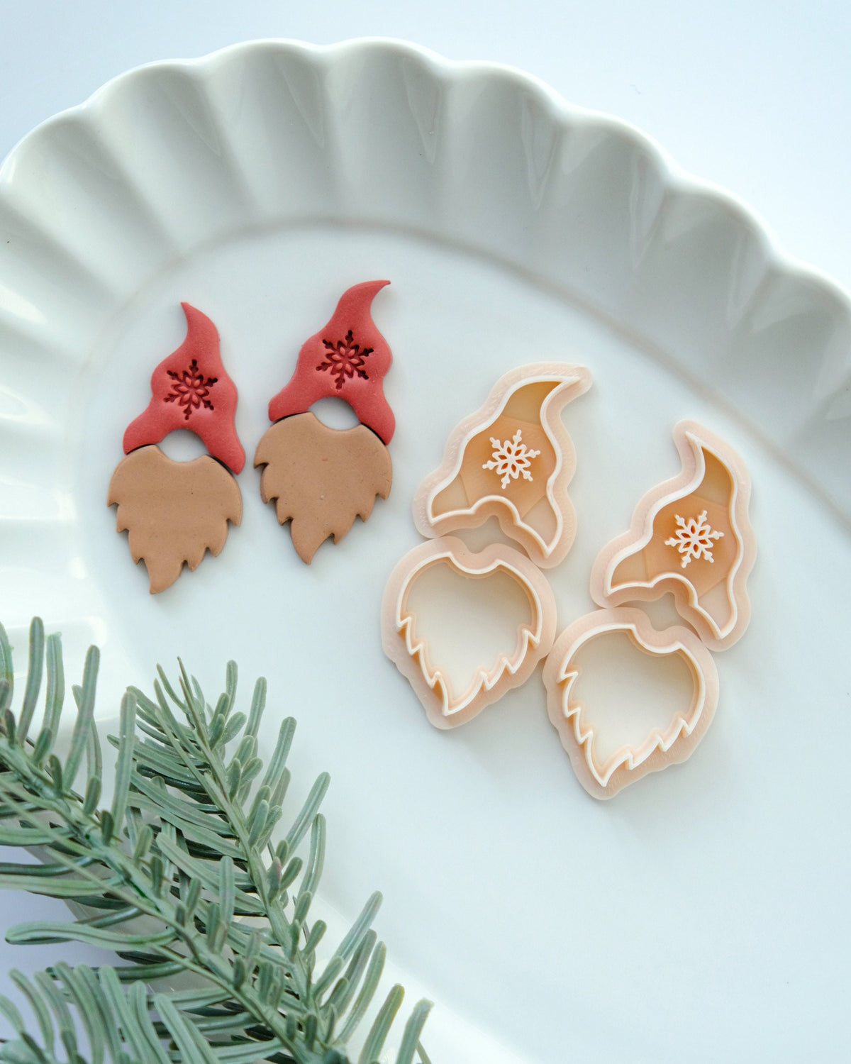 Christmas Gnome Polymer Clay Cutters