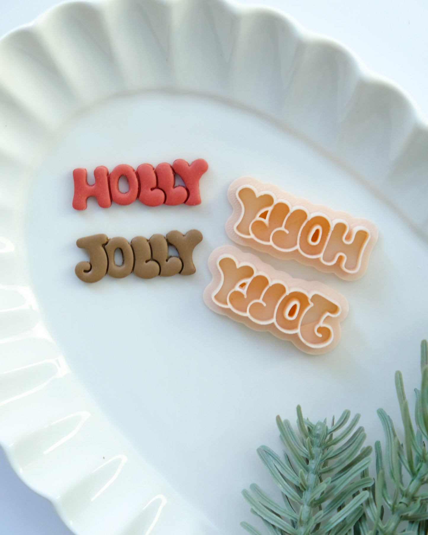 Christmas Holly Jolly Clay Cutters