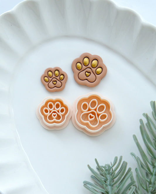 Dog Paw Polymer Clay Cutter
