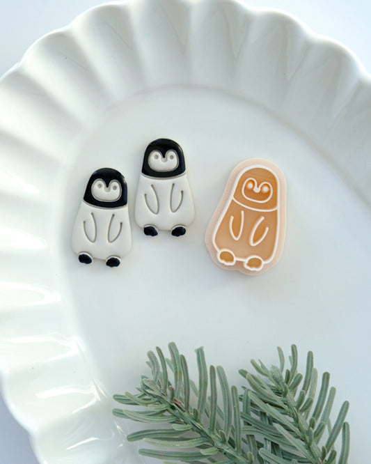 Winter Penguin Clay Cutters
