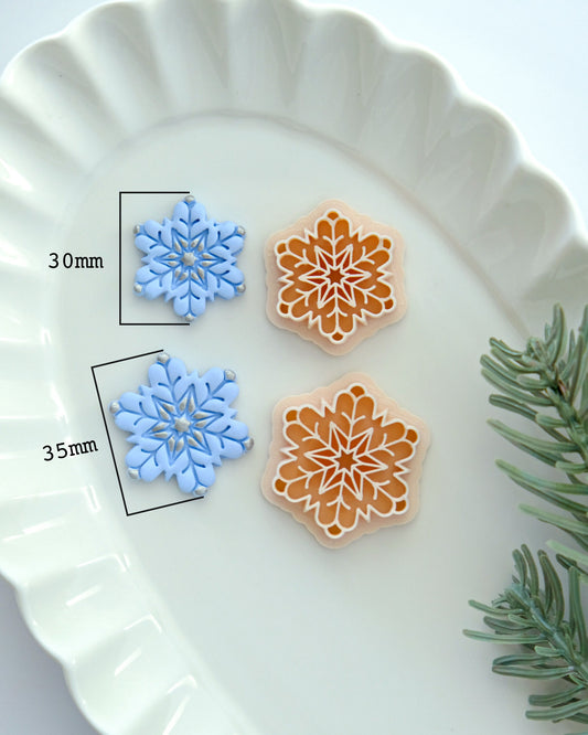 Christmas Snowflake Clay Cutters