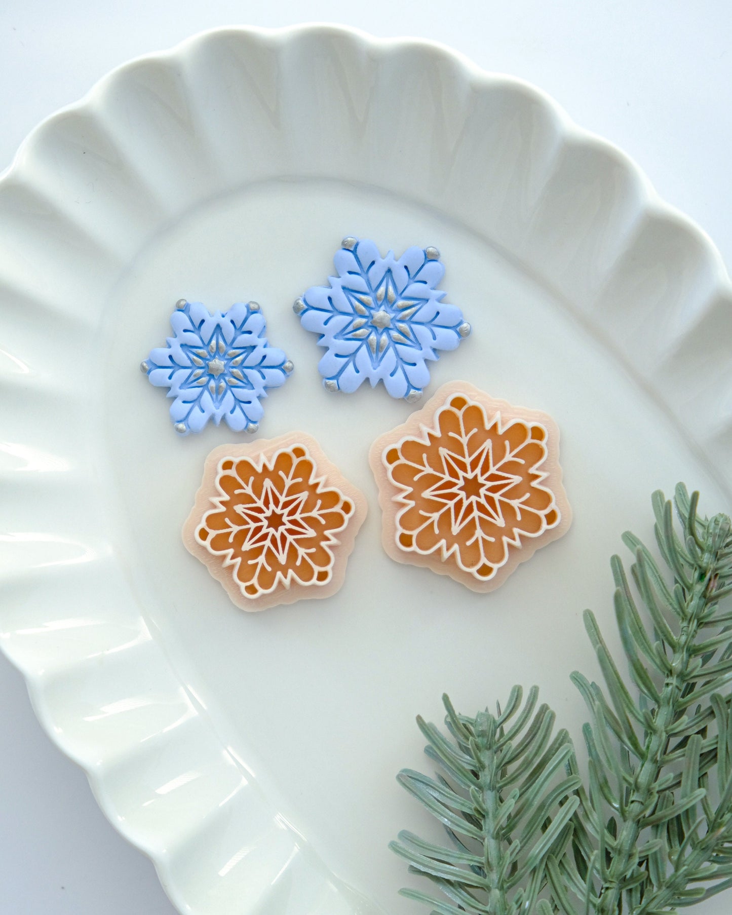 Christmas Snowflake Clay Cutters