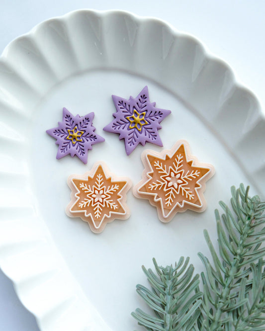 Snowflake Clay Cutters