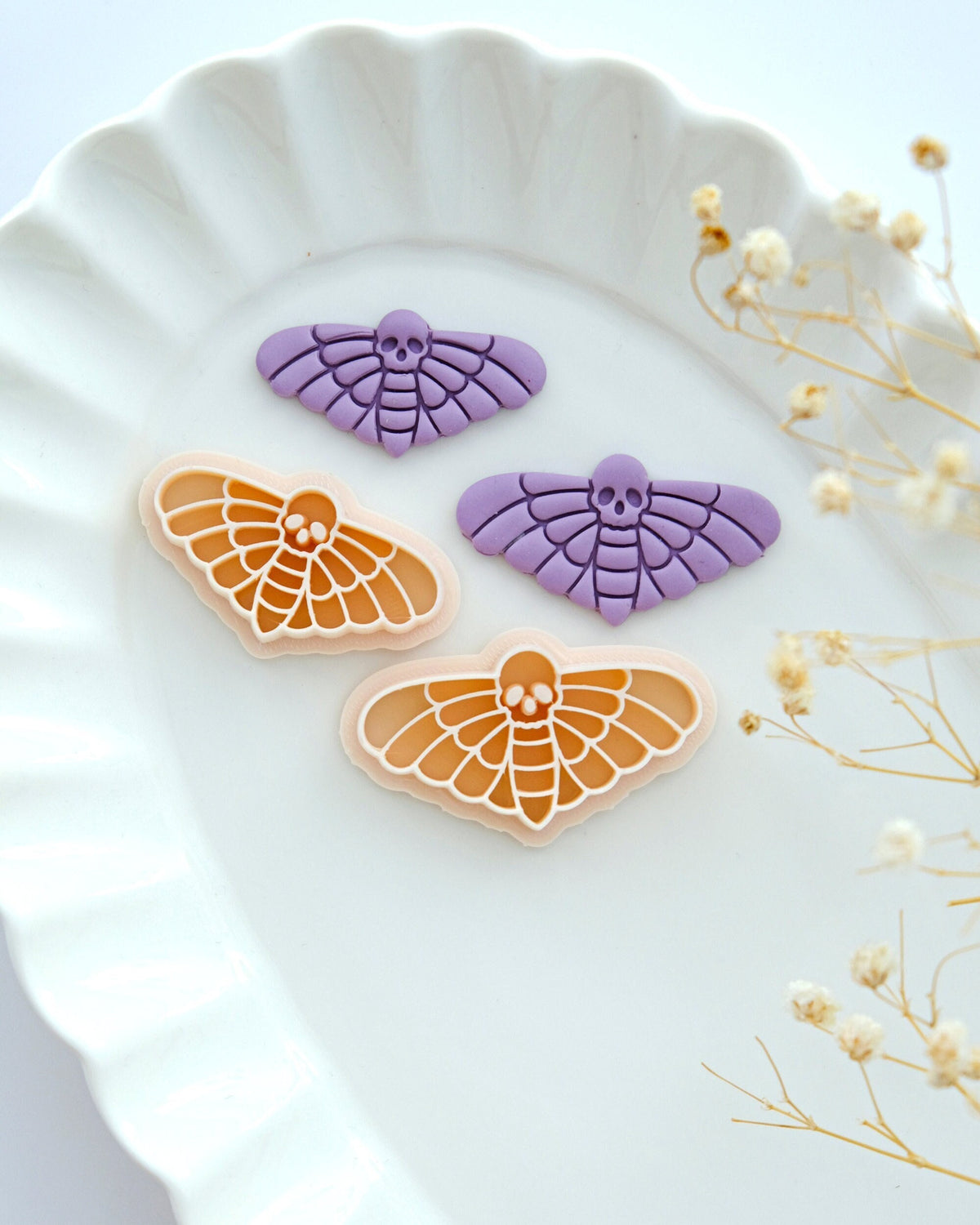 Death Moth Polymer Clay Cutters