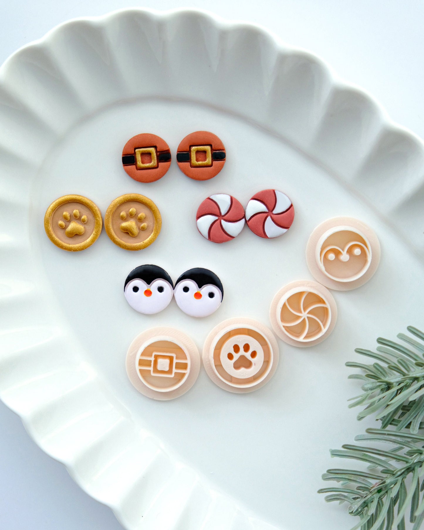 HO Christmas Polymer Clay Cutters