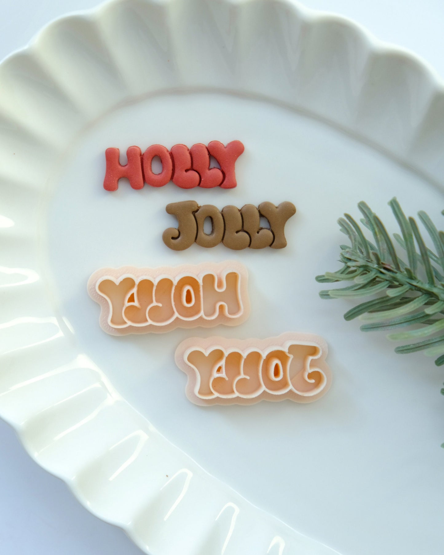 Christmas Holly Jolly Clay Cutters