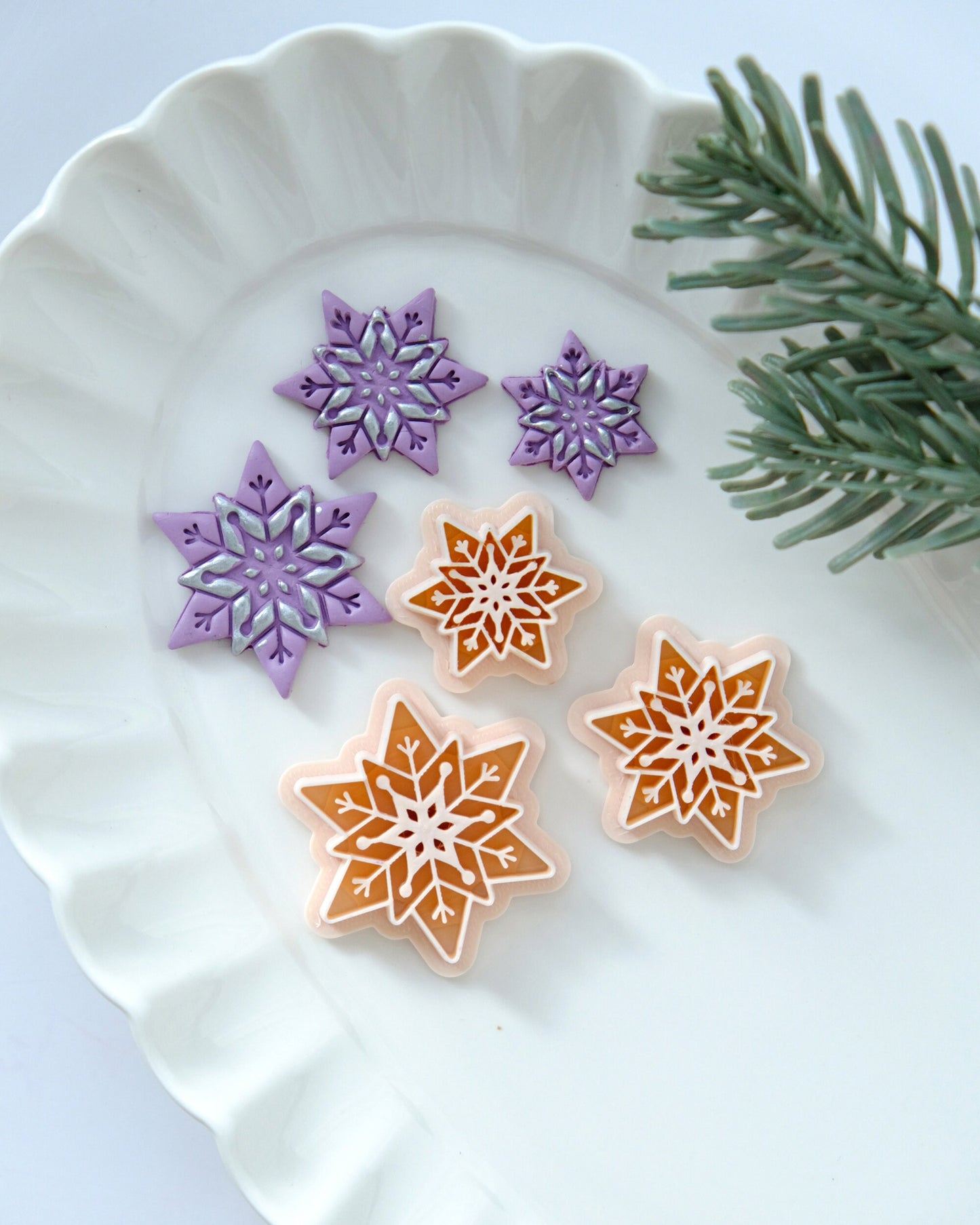 Snowflake#1 Winter Christmas Clay Cutters