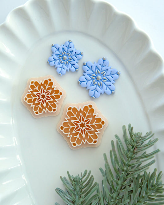 Christmas Snowflake Clay Cutters