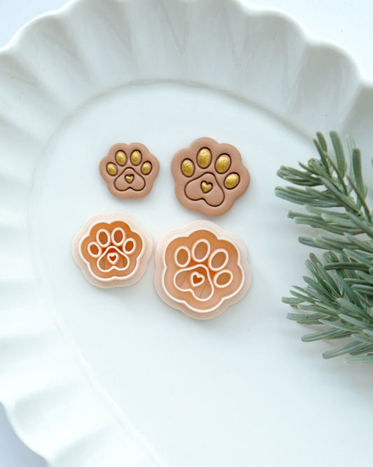 Dog Paw Polymer Clay Cutter
