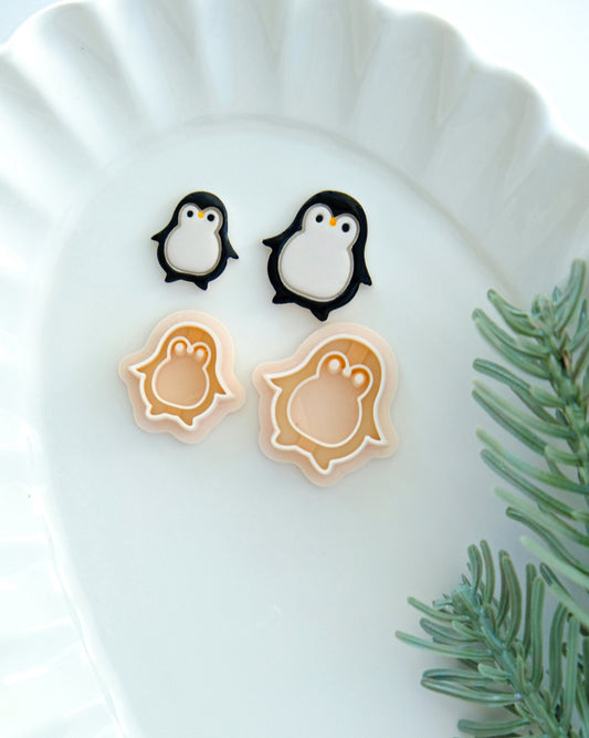 Penguin Christmas Clay Cutters
