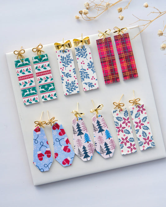 Christmas Knit Clay Transfer Paper