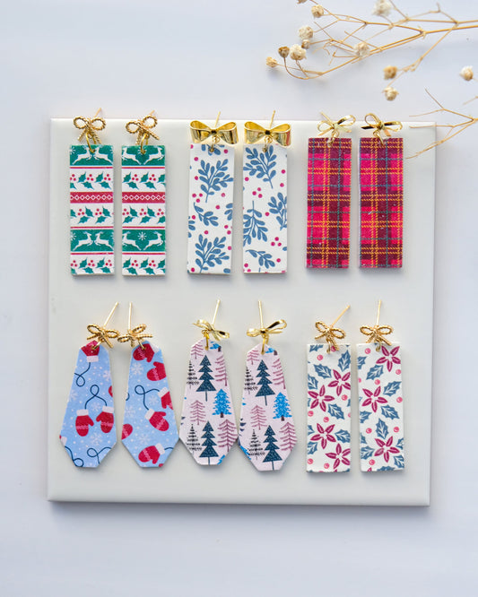 Winter Christmas Clay Transfer Paper