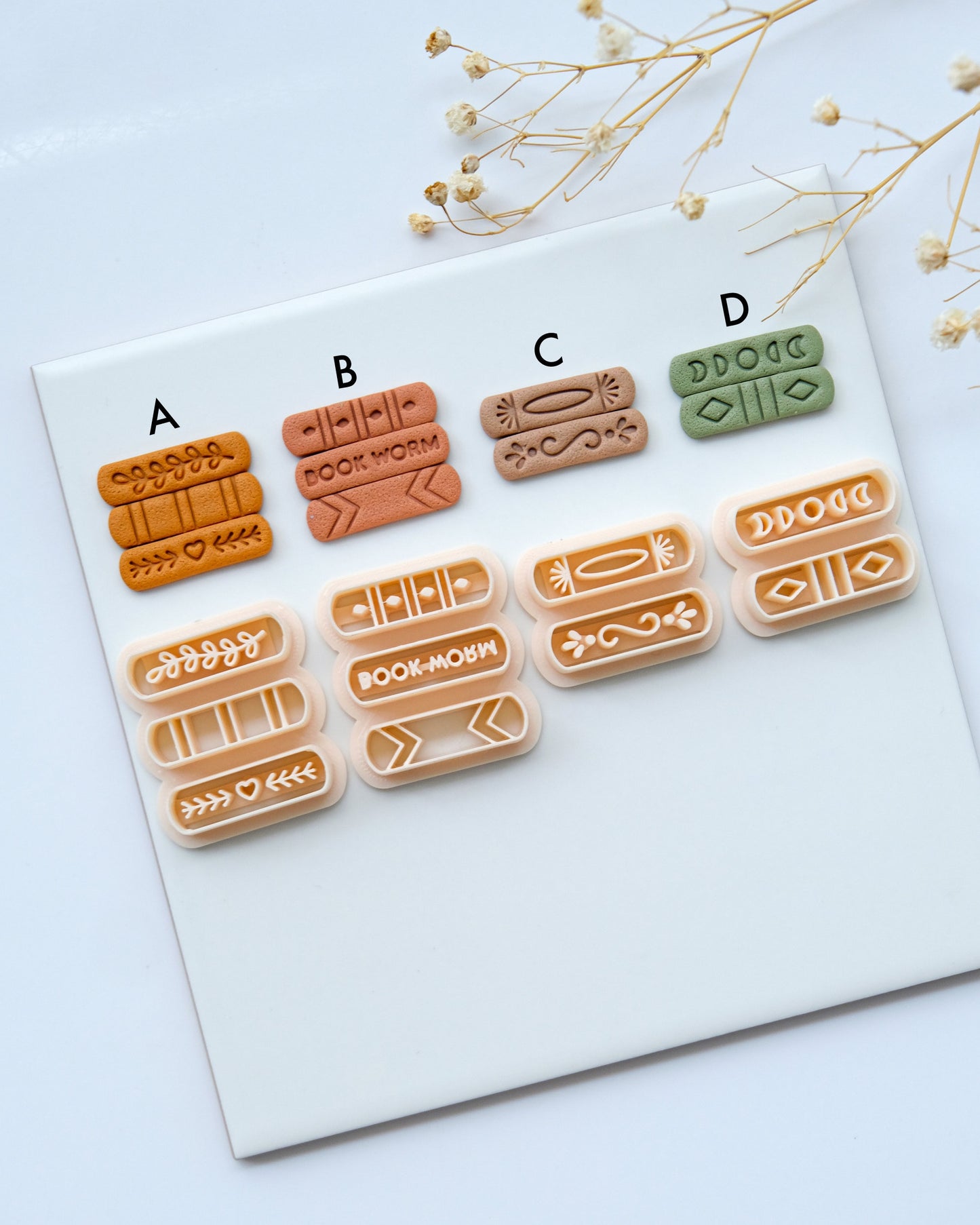Book Stack Clay Cutters
