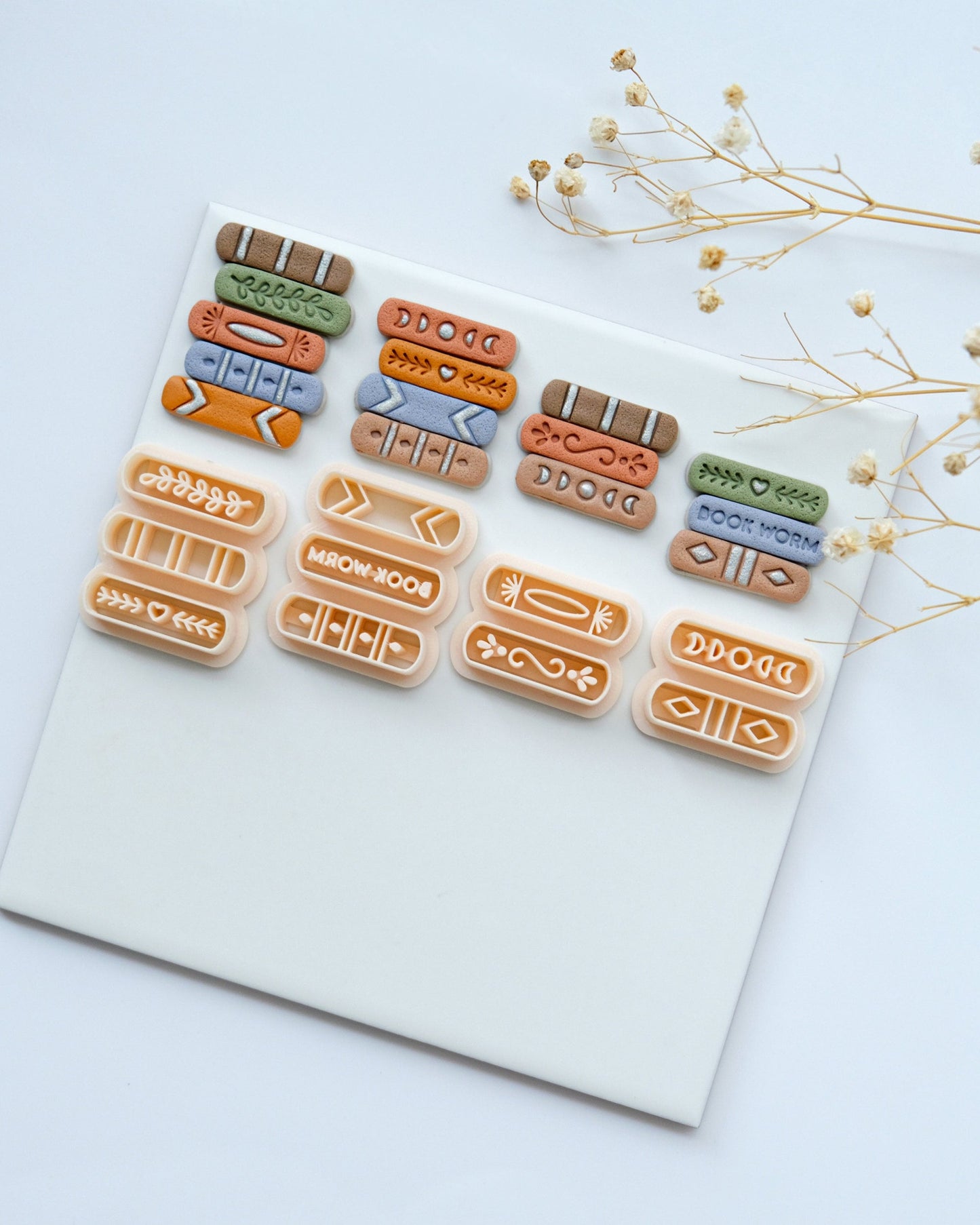 Book Stack Clay Cutters