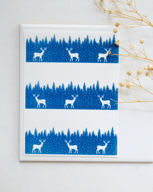Winter Christmas Clay Transfer Paper