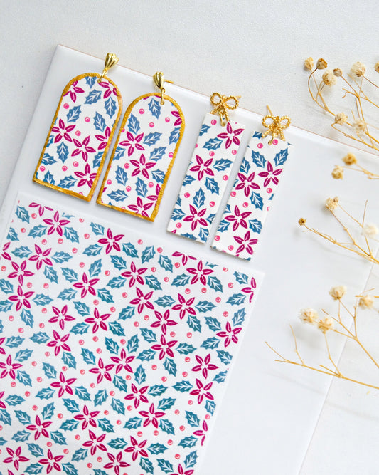 Christmas Clay Transfer Paper