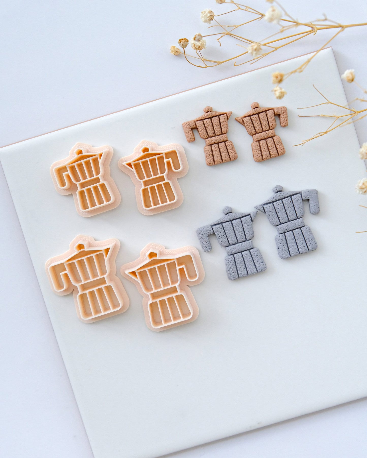 Moka Coffee Pot Clay Cutters