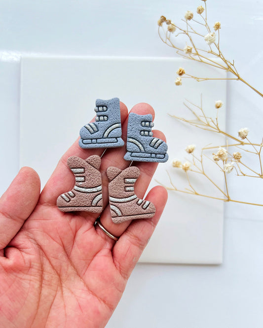 Embossing Ski Boots Polymer Clay Cutters Set