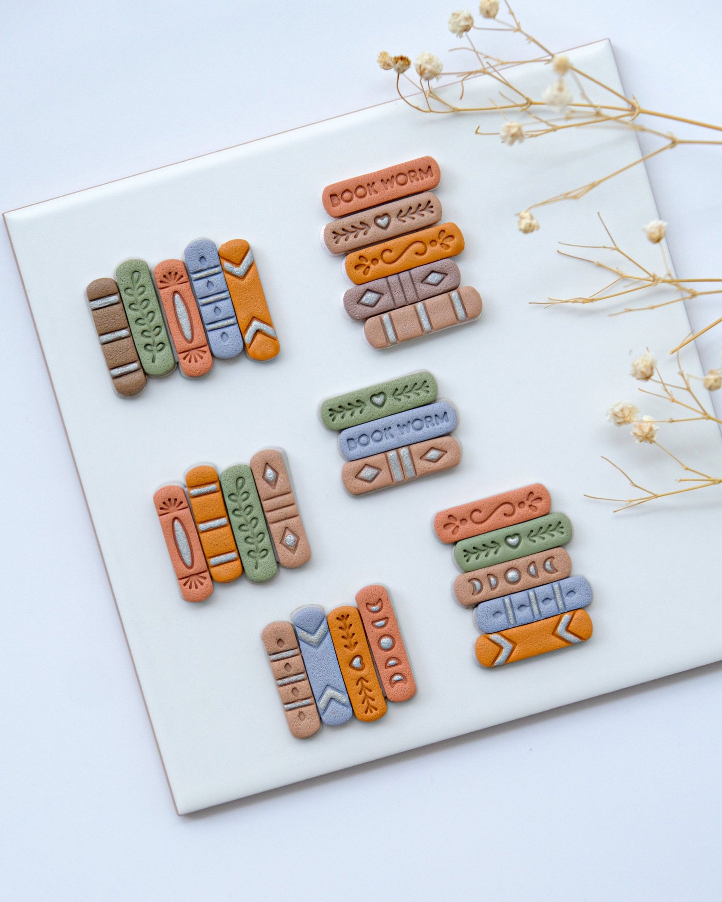 Book Stack Clay Cutters