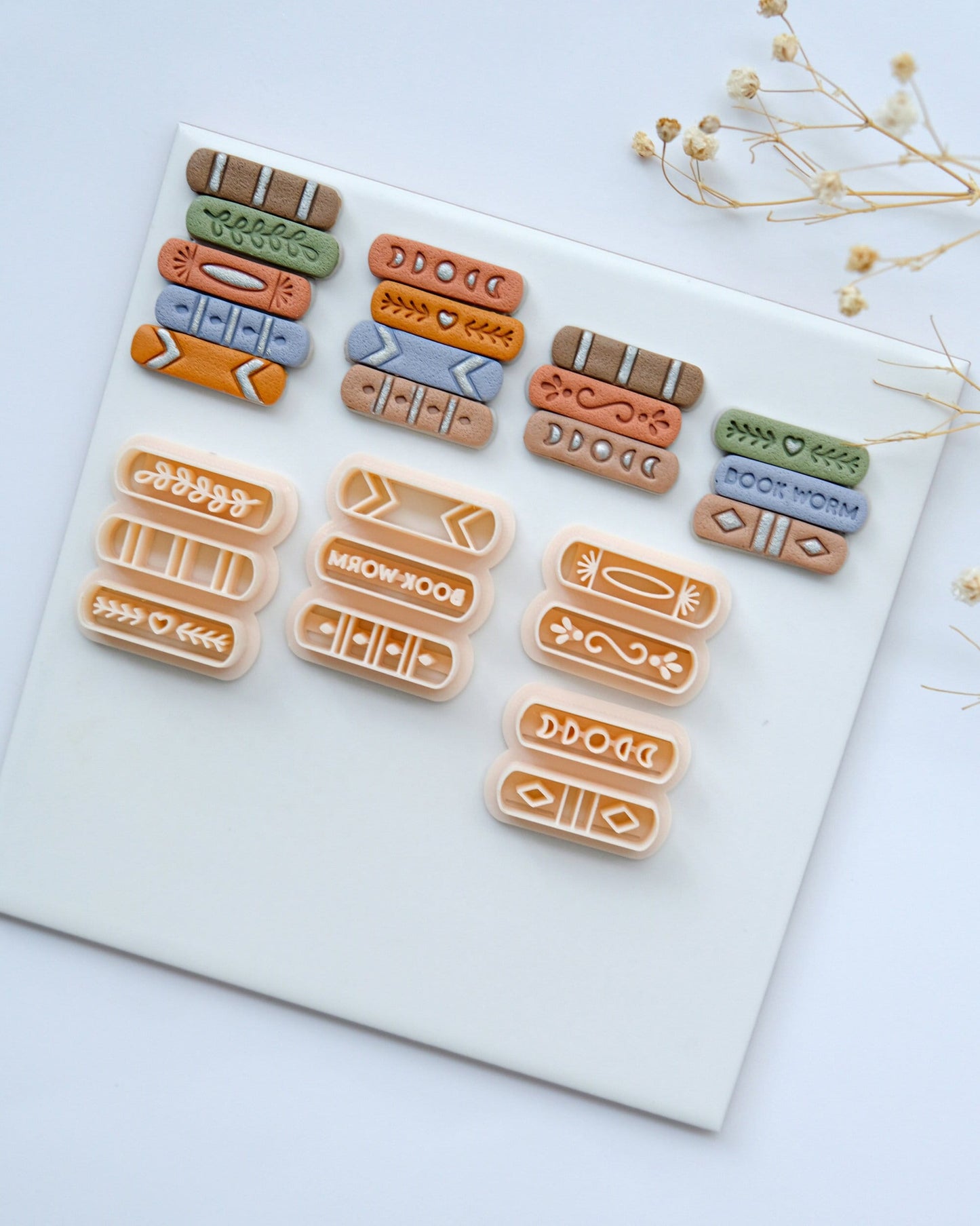 Book Stack Clay Cutters