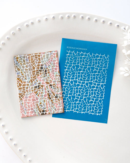 Marble Pattern Silk Screen for Polymer Clay