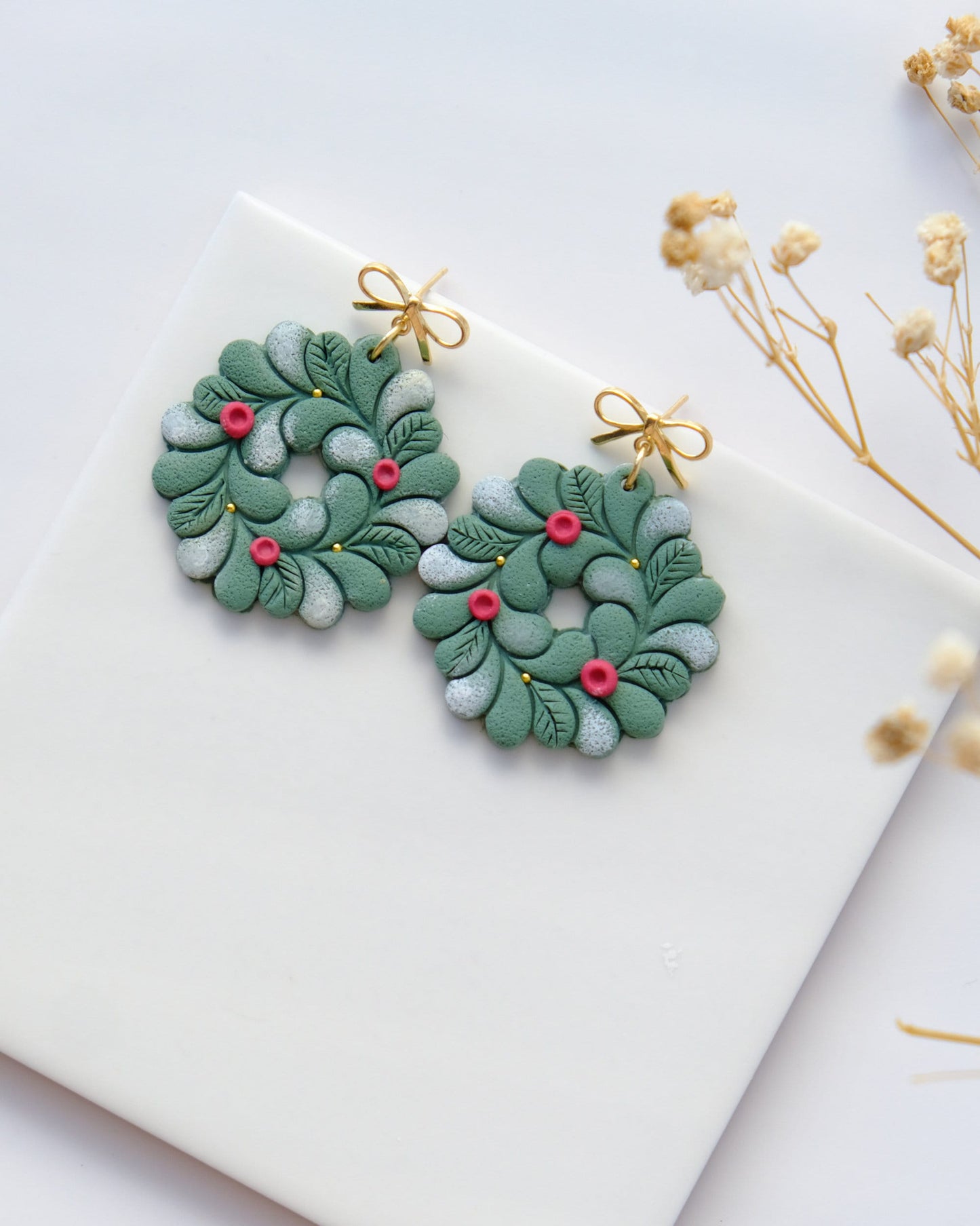 10 PCS 14K Real Gold Plated Bowknot Earring Posts