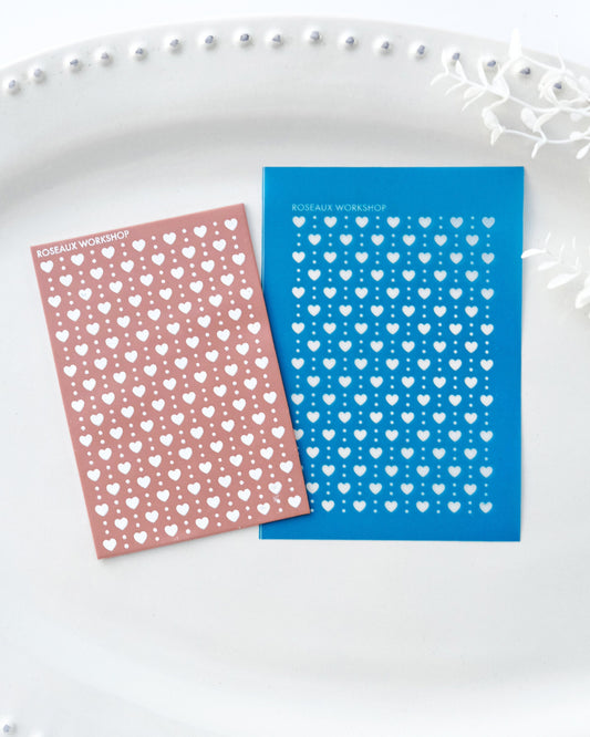 Valentines Silk Screen Stencil for Polymer Clay Earrings